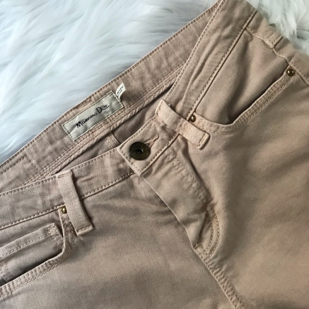 Massimo Dutti Beige Skinny Jeans
